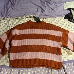 Cozy orange and purple sweater from forever 21           Perfect for fall